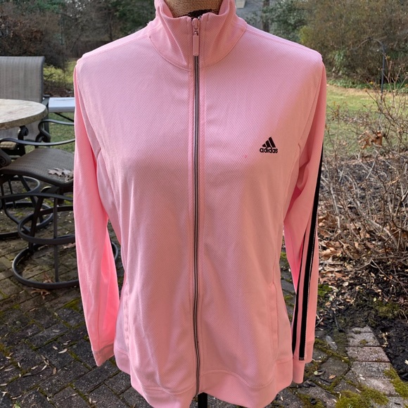adidas Tops - Pink Adidas large fitted activewear cardigan